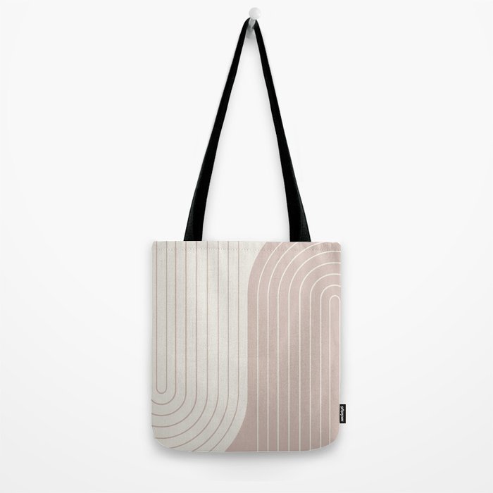 Two Tone Line Curvature LVII Tote Bag Gallery Image 2