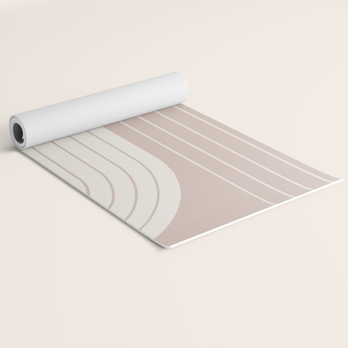 Two Tone Line Curvature LVII Yoga Mat Gallery Image 2