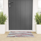 Marbled Stripes Luxury Rose Gold And Mint Glamour Welcome Mat Gallery Image 3
