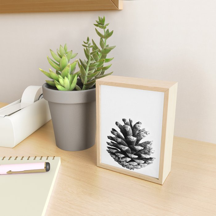 pinecone nature plants Mini Art Print Gallery Image 2