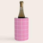 Hand Drawn Grid Hot Pink Wine Chiller Gallery Image 2