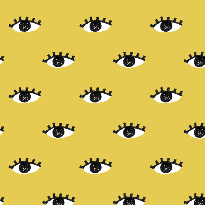 Inky Textured Eye Pattern - Olive Oil Coffee Mug Gallery Image 2