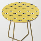 Inky Textured Eye Pattern - Olive Oil Side Table Gallery Image 2