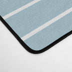 Two Tone Line Curvature XV Sky Blue Modern Arch Abstract Desk Mat Gallery Image 4