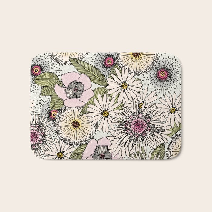 Australian garden chalk Bath Mat Gallery Image 1