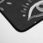 Evil Eye - Black and White Desk Mat Gallery Image 4