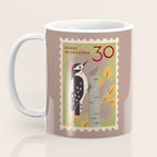 Woodpecker Postage Stamp Coffee Mug Gallery Image 3