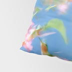 Hummingbird Bloom Blurred Hibiscus Flowers in Sky Blue Pillow Sham Gallery Image 4
