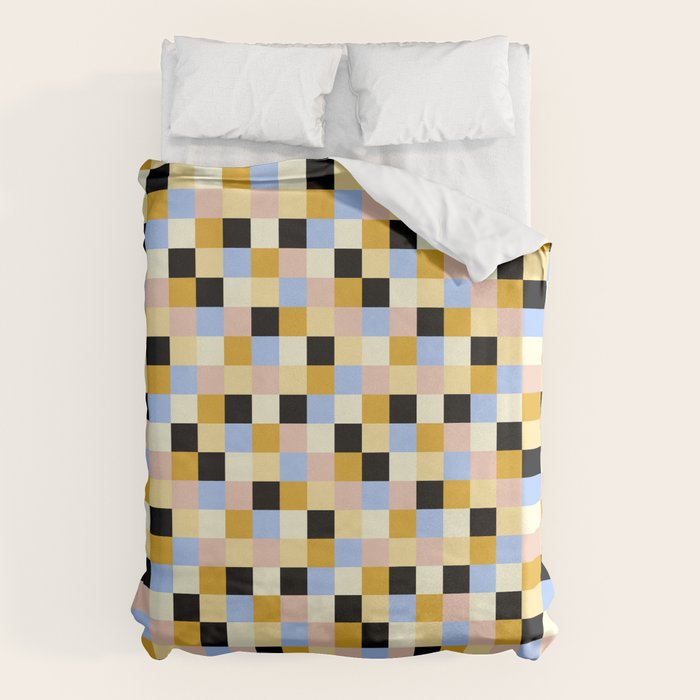 Bold Colorful Checks Pattern - Small XXXV Duvet Cover Gallery Image 1