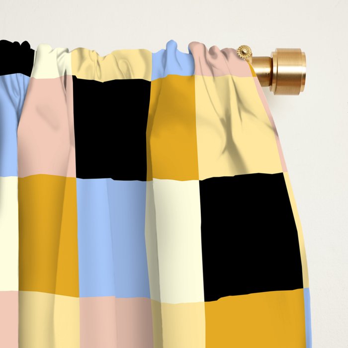 Bold Colorful Checks Pattern - Small XXXV Window Curtain Gallery Image 2
