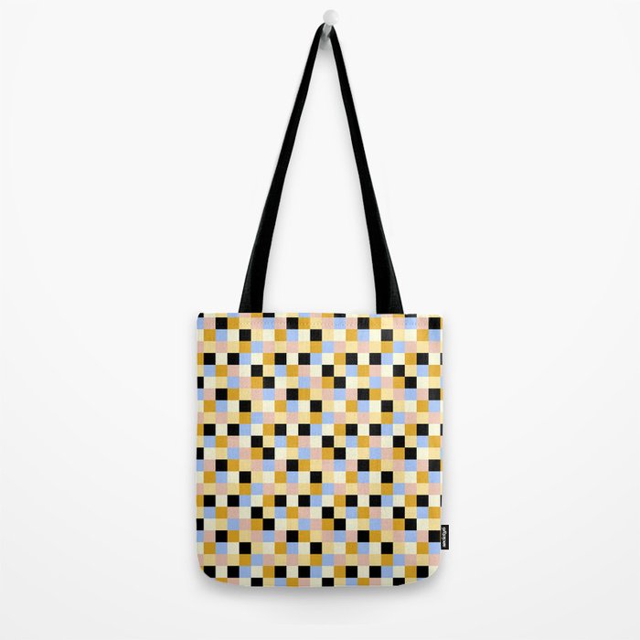 Bold Colorful Checks Pattern - Small XXXV Tote Bag Gallery Image 2