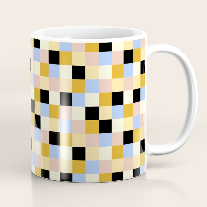 Bold Colorful Checks Pattern - Small XXXV Coffee Mug Gallery Image 1