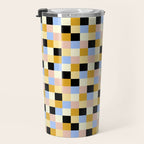 Bold Colorful Checks Pattern - Small XXXV Travel Mug Gallery Image 3