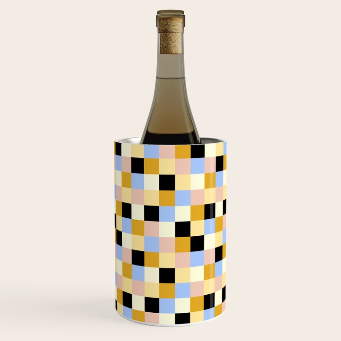 Bold Colorful Checks Pattern - Small XXXV Wine Chiller Gallery Image 3
