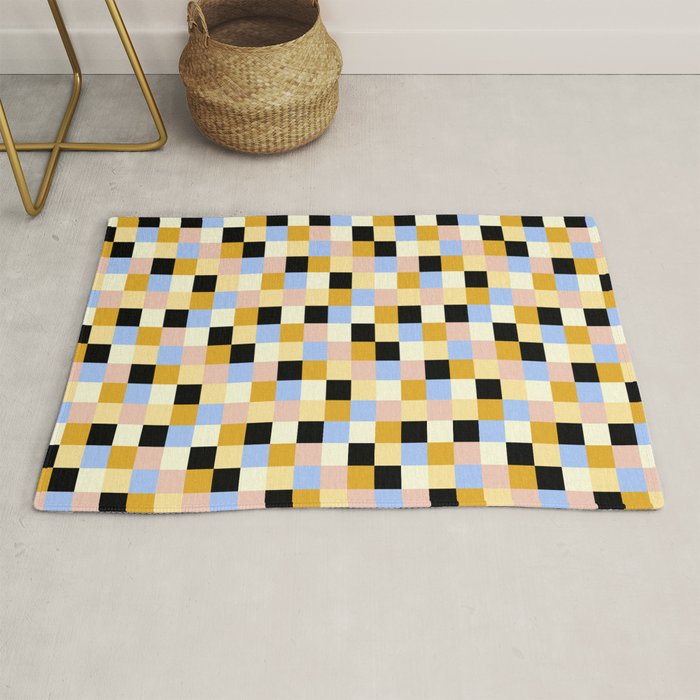 Bold Colorful Checks Pattern - Small XXXV Rug Gallery Image 1