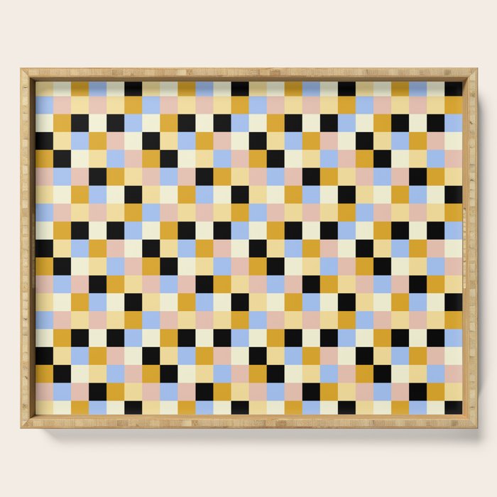 Bold Colorful Checks Pattern - Small XXXV Serving Tray Gallery Image 1