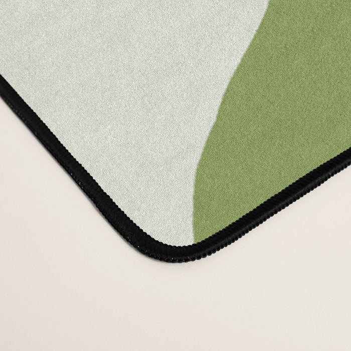 Olive green abstract  plants  Desk Mat Gallery Image 4