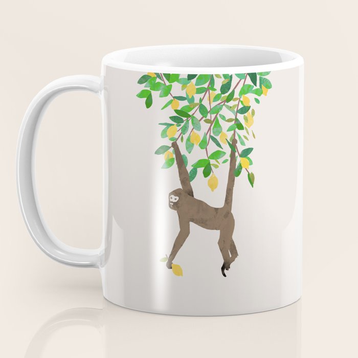 Monkey on lemon tree Coffee Mug Gallery Image 3
