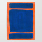 Colourful Field Orange And Blue Poster Gallery Image 4