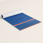 Colourful Field Orange And Blue Yoga Mat Gallery Image 2