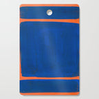 Colourful Field Orange And Blue Cutting Board Gallery Image 1