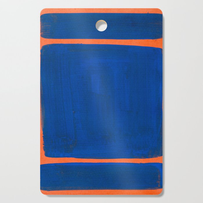 Colourful Field Orange And Blue Cutting Board Gallery Image 1