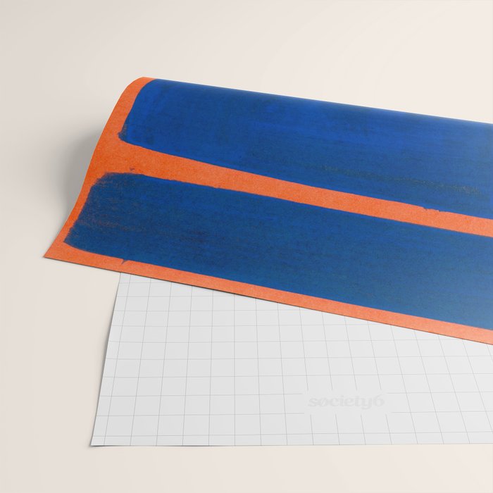 Colourful Field Orange And Blue Wrapping Paper Gallery Image 2