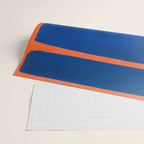 Colourful Field Orange And Blue Wrapping Paper Gallery Image 2
