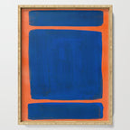 Colourful Field Orange And Blue Serving Tray Gallery Image 1