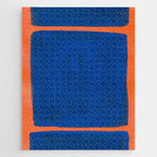 Colourful Field Orange And Blue Jigsaw Puzzle Gallery Image 1