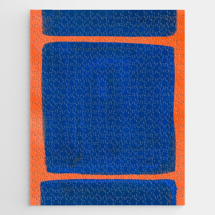 Colourful Field Orange And Blue Jigsaw Puzzle Gallery Image 1