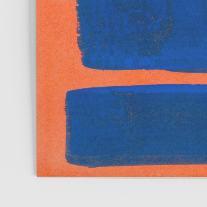 Colourful Field Orange And Blue Poster Gallery Image 3