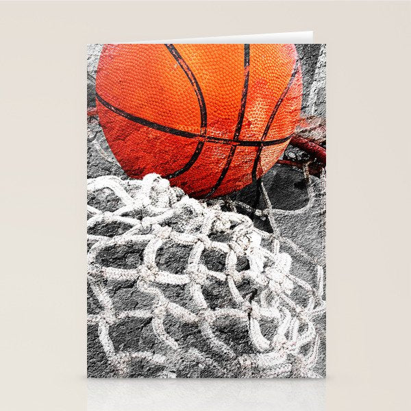 Basketball artwork variant 2 Stationery Card Gallery Image 2