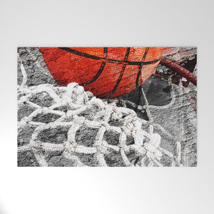Basketball artwork variant 2 Welcome Mat Gallery Image 1