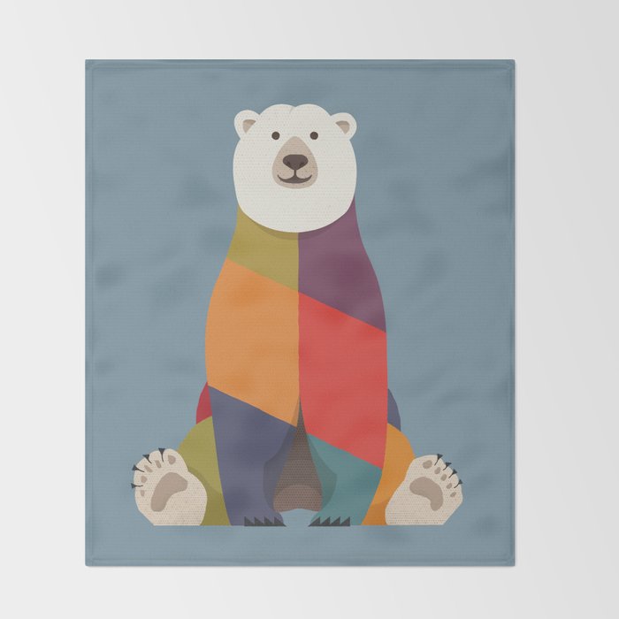 Polar Bear Throw Blanket Gallery Image 2