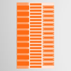 Orange Geometric Block Stripes Pattern Tablecloth Gallery Image 2