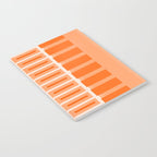Orange Geometric Block Stripes Pattern Notebook Gallery Image 2