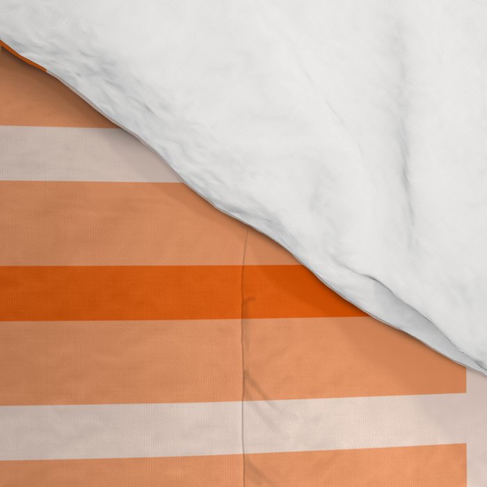 Orange Geometric Block Stripes Pattern Comforter Gallery Image 4