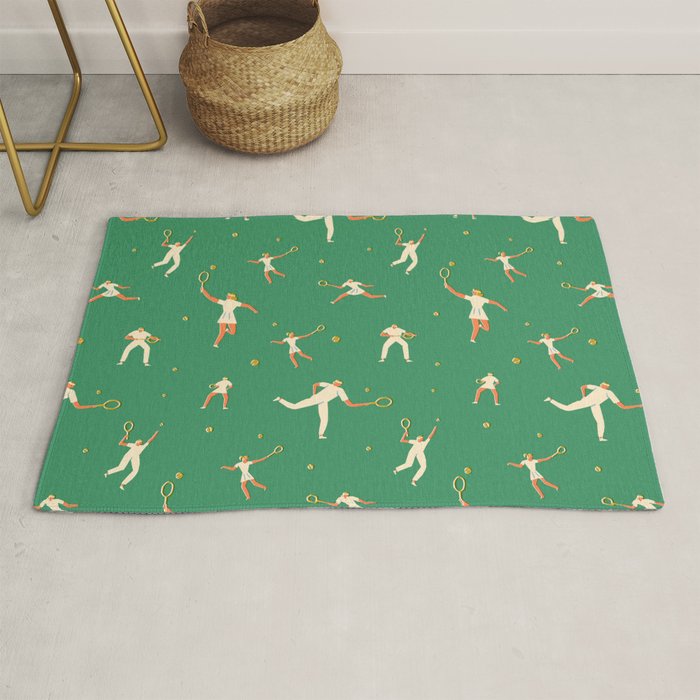 Tennis players Rug Gallery Image 1