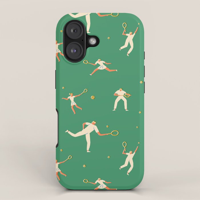 Tennis players iPhone Case Gallery Image 1