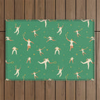 Tennis players Outdoor Rug Gallery Image 1