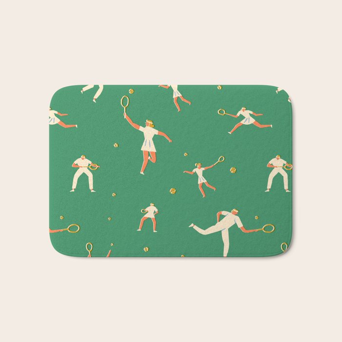 Tennis players Bath Mat Gallery Image 1