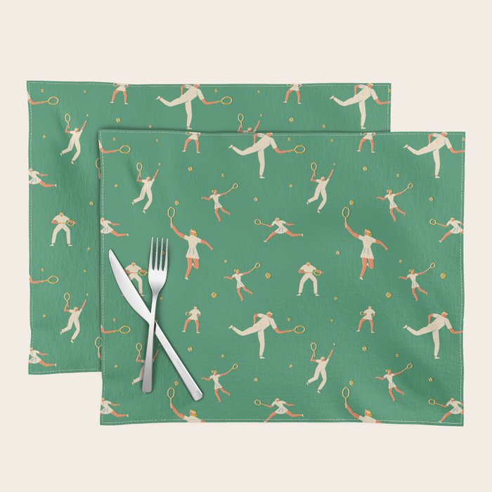 Tennis players Placemat Gallery Image 1
