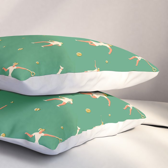 Tennis players Pillow Sham Gallery Image 3