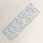 Literary Giants Pattern II Yoga Mat Gallery Image 1