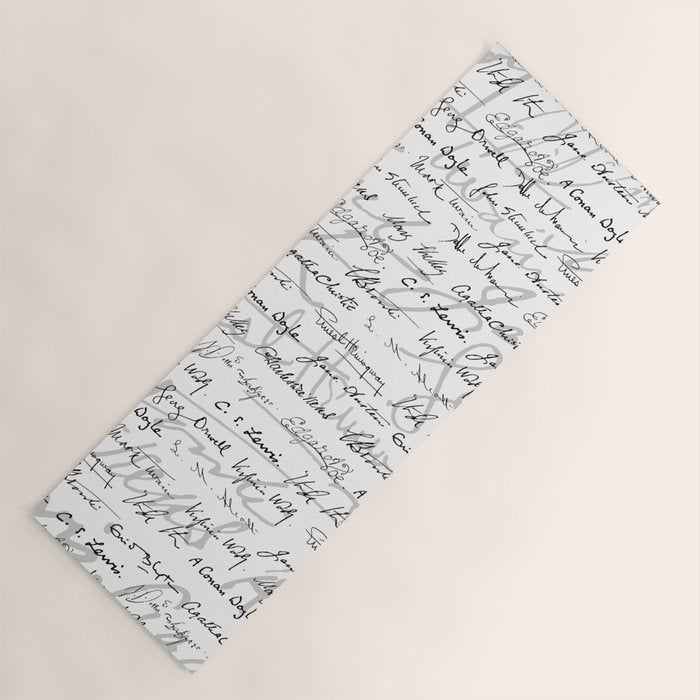 Literary Giants Pattern II Yoga Mat Gallery Image 1