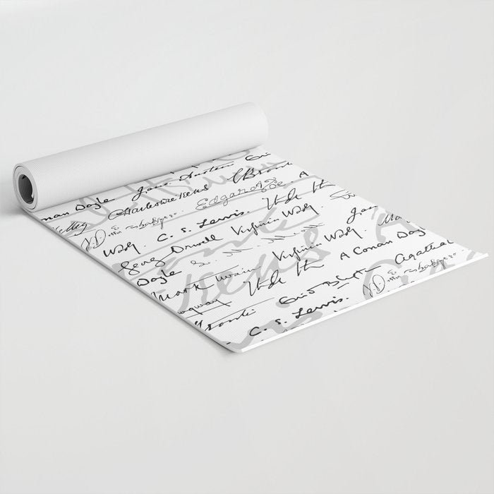 Literary Giants Pattern II Yoga Mat Gallery Image 2