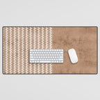 Two Toned Tan Texture Desk Mat Gallery Image 1
