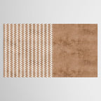 Two Toned Tan Texture Tablecloth Gallery Image 2