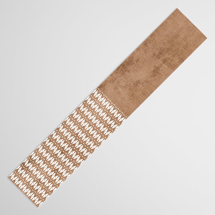 Two Toned Tan Texture Table Runner Gallery Image 3